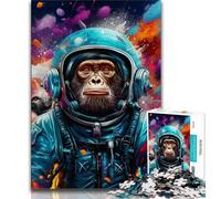 Jigsaw Puzzles for Teenagers 1000 Jigsaws Colorful Monkey,Family Game Stress Reliever Difficult Challenge Enhance Love between Couples 75x50cm