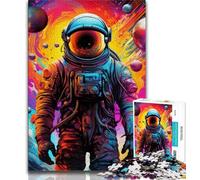 Jigsaw Puzzles for Teenagers 1000 Jigsaws Colourful Astronauts,for Educational Game Challenge Toy Unique Home Decor And Gifts (75x50cm)