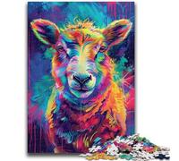 Jigsaw Puzzles for Teenagers 1000 Jigsaws Colourful Sheep Paintings Difficult Hard Gifts for Friends And Family Suitable for And 14 50x75cm