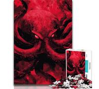 Jigsaw Puzzles for Teenagers 1000 Jigsaws Cosmic Cthulhu Octopoid,Family Game Stress Reliever Difficult Challenge Enhance Love between Couples 75x50cm