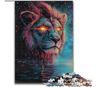 Jigsaw Puzzles for Teenagers 1000 Jigsaws Cosmic Lion, Decompressing Intellectual Educational Toy Birthday Present, Gifts (Size 50x75cm)