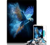 Jigsaw Puzzles for Teenagers 1000 Jigsaws Cosmic Parrot,Toys Educational Games Stress Relieving Unique Birthday And Gifts 38x26cm