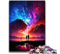 Jigsaw Puzzles for Teenagers 1000 Jigsaws Couple Galaxy Landscape Help The Brain Exercise Addictive Toys to Cultivate Patience Wall Decoration 50x75cm