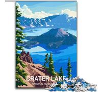 Jigsaw Puzzles for Teenagers 1000 Jigsaws Crater Lake National Park, Suitable for People Aged 14 And Above Educational Games Secret Santa Gifts 26x38cm