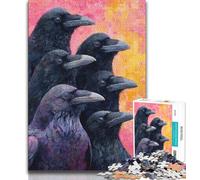 Jigsaw Puzzles for Teenagers 1000 Jigsaws Crow,Family Entertainment Toys Is Ideal As A Gift for The Whole Family 50x75cm