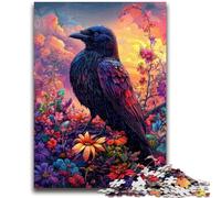 Jigsaw Puzzles for Teenagers 1000 Jigsaws Crows And Flowers Learning Educational Toys Family Games Birthday Present, Gifts 50x75cm