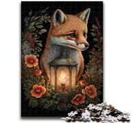 Jigsaw Puzzles for Teenagers 1000 Jigsaws Cute Fox Challenging Game And Family Play Secret Santa Gifts 26x38cm