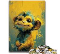 Jigsaw Puzzles for Teenagers 1000 Jigsaws Cute Little Yellow Monkey Challenging To Complete But Fun And Humorous Unique Home Decor And Gifts 50x75cm