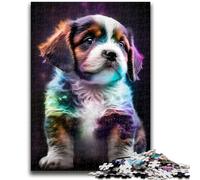 Jigsaw Puzzles for Teenagers 1000 Jigsaws Cute Universe Puppy Help The Brain Exercise Addictive Toys to Cultivate Patience Suitable for Couples 26x38cm