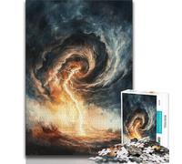 Jigsaw Puzzles for Teenagers 1000 Jigsaws Dark Cloud Tornado,for Educational Game Challenge Toy Unique Home Decor And Gifts (38x26cm)