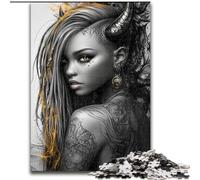 Jigsaw Puzzles for Teenagers 1000 Jigsaws Devil Girl, Analysis And Logic with Fully Interlocking Randomly Shaped Pieces for And Age 14 Years Up (Size 26x38cm)