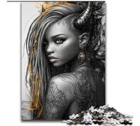 Jigsaw Puzzles for Teenagers 1000 Jigsaws Devil Girl, Family Activity Enhance Love between Couples for Age 14+ (Size 50x75cm)