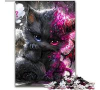 Jigsaw Puzzles for Teenagers 1000 Jigsaws Devil Kitten,Challenging To Complete But Fun And Humorous Birthday Present,Gifts,Wall Art 50X75CM