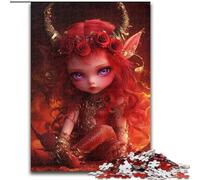 Jigsaw Puzzles for Teenagers 1000 Jigsaws Devil Little Dragon Girl, Train Your Brain And Hands Unique Birthday And Gifts for Age 14+ (Size 50x75cm)