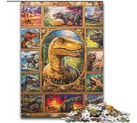 Jigsaw Puzzles for Teenagers 1000 Jigsaws Dinosaur Collage, Family Activity Unique Home Decor And Gifts for Ages 14+ (Size 50x75cm)