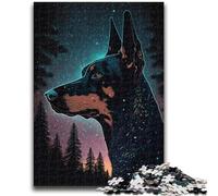 Jigsaw Puzzles for Teenagers 1000 Jigsaws Doberman Pinscher Educational Games Home Decoration Birthday Present, Gifts for Age 14+ 26x38cm