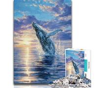 Jigsaw Puzzles for Teenagers 1000 Jigsaws Dream Whale,Toys Educational Games Stress Relieving Unique Birthday And Gifts (38x26cm)
