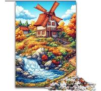 Jigsaw Puzzles for Teenagers 1000 Jigsaws Fall Farm, Games Toys Gift Unique Birthday And Gifts for And Age 14 Years Up (Size 50x75cm)