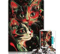 Jigsaw Puzzles for Teenagers 1000 Jigsaws Fantasy Art Cat,Challenging Game And Family Play Birthday Present,Gifts,Wall Art 50x75cm