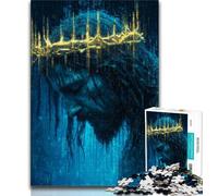 Jigsaw Puzzles for Teenagers 1000 Jigsaws Fantasy Jesus,Challenging To Complete But Fun And Humorous Unique Birthday And Gifts (75x50cm)