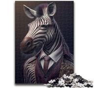 Jigsaw Puzzles for Teenagers 1000 Jigsaws Fantasy Zebra Fancy Suit Help The Brain Exercise Addictive Toys to Cultivate Patience Suitable for Couples 26x38cm