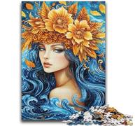 Jigsaw Puzzles for Teenagers 1000 Jigsaws Flower Girl Challenging Game And Family Play Secret Santa Gifts 50x75cm