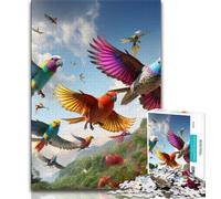 Jigsaw Puzzles for Teenagers 1000 Jigsaws Flowers Birds,Learning Educational Toys Family Games Suitable for Desktop Decoration (38x26cm)