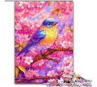 Jigsaw Puzzles for Teenagers 1000 Jigsaws Flowers Sparrow Learning Educational Toys Fun at Home Activities, Birthday Present,Travel Gifts 50x75cm