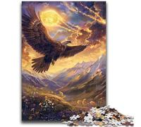 Jigsaw Puzzles for Teenagers 1000 Jigsaws Flying Eagle Help The Brain Exercise Addictive Toys to Cultivate Patience Suitable for Couples 50x75cm