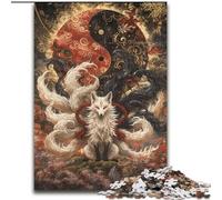 Jigsaw Puzzles for Teenagers 1000 Jigsaws Fox God, Help The Brain Exercise Addictive Toys to Cultivate Patience Perfect Decoration (Size 26x38cm)