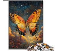 Jigsaw Puzzles for Teenagers 1000 Jigsaws Galaxy Butterfly, Family Game Stress Reliever Difficult Challenge Enhance Love between Couples (Size 26x38cm)