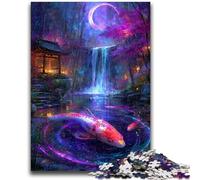 Jigsaw Puzzles for Teenagers 1000 Jigsaws Galaxy Koi for Age 14 Years And over Family Games Christmas Game Presents for Women 26x38cm