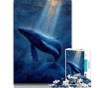 Jigsaw Puzzles for Teenagers 1000 Jigsaws Galaxy Whale,Challenging To Complete But Fun And Humorous Unique Birthday And Gifts (38x26cm)