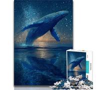 Jigsaw Puzzles for Teenagers 1000 Jigsaws Galaxy Whale,Toys Educational Games Stress Relieving Unique Birthday And Gifts 50x75cm