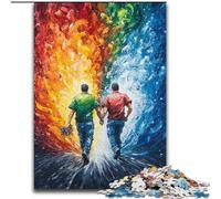Jigsaw Puzzles for Teenagers 1000 Jigsaws Gay Oil Painting, Family Activity Unique Home Decor And Gifts for Ages 14+ (Size 50x75cm)