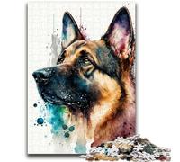Jigsaw Puzzles for Teenagers 1000 Jigsaws German Shepherd Help The Brain Exercise Addictive Toys to Cultivate Patience Suitable for Couples 50x75cm