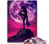 Jigsaw Puzzles for Teenagers 1000 Jigsaws Girl Under The Moon Toys Educational Games Stress Relieving Unique Home Decor And Gifts 26x38cm