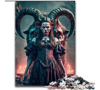 Jigsaw Puzzles for Teenagers 1000 Jigsaws Goat Devil, for Educational Game Challenge Toy Enhance Memory for Age 14 (Size 50x75cm)