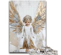 Jigsaw Puzzles for Teenagers 1000 Jigsaws Golden Angel Girl Train Your Brain And Hands Gifts for Friends And Family 38x26cm