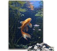 Jigsaw Puzzles for Teenagers 1000 Jigsaws Golden Koi Toys Educational Games Stress Relieving Unique Home Decor And Gifts 50x75cm