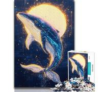 Jigsaw Puzzles for Teenagers 1000 Jigsaws Golden Whale,Toys Educational Games Stress Relieving Unique Birthday And Gifts (75x50cm)