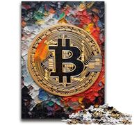 Jigsaw Puzzles for Teenagers 1000 Jigsaws Graffiti Bitcoin Help The Brain Exercise Addictive Toys to Cultivate Patience Suitable for Couples 50x75cm