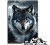 Jigsaw Puzzles for Teenagers 1000 Jigsaws Gray Wolf Toys Educational Games Stress Relieving Unique Home Decor And Gifts 26x38cm