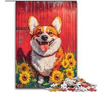 Jigsaw Puzzles for Teenagers 1000 Jigsaws Happy Corgi, Educational Games Home Decoration Is Ideal As A Gift for The Whole Family (Size 50x75cm)