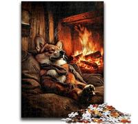 Jigsaw Puzzles for Teenagers 1000 Jigsaws Happy Corgi Train Your Brain And Hands Gifts for Friends And Family 50x75cm