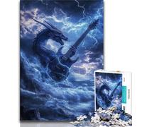 Jigsaw Puzzles for Teenagers 1000 Jigsaws Ice Dragon,Toys Educational Games Stress Relieving Unique Birthday And Gifts (75x50cm)