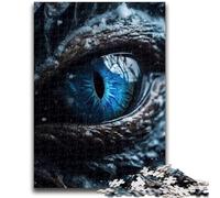 Jigsaw Puzzles for Teenagers 1000 Jigsaws Ice Dragons Sapphire Eye Help The Brain Exercise Addictive Toys to Cultivate Patience Wall Decoration 26x38cm