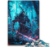 Jigsaw Puzzles for Teenagers 1000 Jigsaws Japanese Neon Ninja for Educational Game Challenge Toy Deal As Gifts for The Whole Family 50x75cm