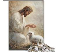 Jigsaw Puzzles for Teenagers 1000 Jigsaws Jesus And The Sheep, Analysis And Logic with Fully Interlocking Randomly Shaped Pieces for And Age 14 Years Up (Size 26x38cm)