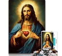 Jigsaw Puzzles for Teenagers 1000 Jigsaws Jesus Art,Toys Educational Games Stress Relieving Unique Birthday And Gifts (75x50cm)